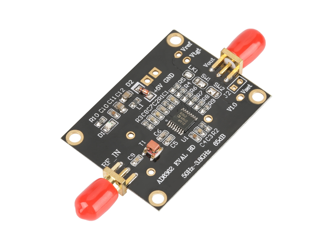 Módulo Detector De Potência Ad8362 0.1~3.8ghz 65db Saída Linear Gsm/cdma/tdma