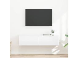 Vidaxl Armário de Tv de Parede 2 Pcs Branco Brilhante