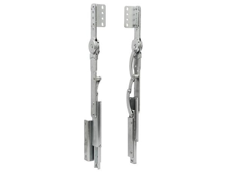 Resorte compas elevable 6 posiciones 90-180  con guia c/escuadra, desplazamiento guiado c/sofa