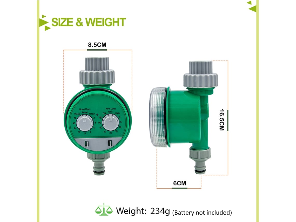 Timer Irrigação Automática Bateria Jardim