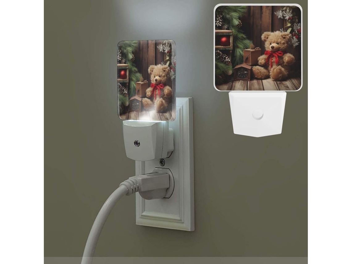 Iluminação noturna para uso doméstico e profissional, com sensor de intensidade automática e luz branca quente.