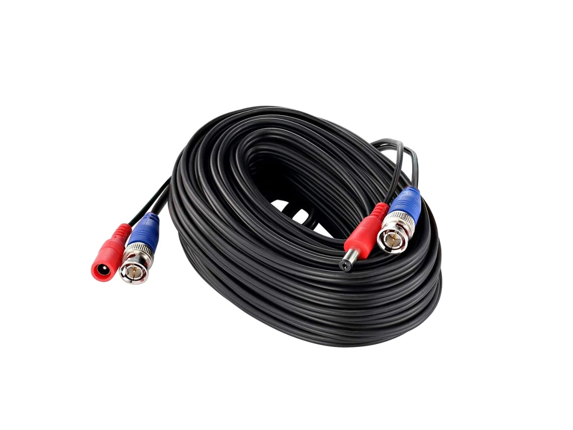 Cabo Cctv Bnc 60ft/18.3m Para Câmeras De Segurança