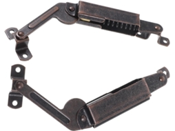 Conjunto De 2 Dobradiças Mola Para Tampa Baú, Feitas De Ferro, Fáceis De Limpar E Manter, Para Caixas De Brinquedos