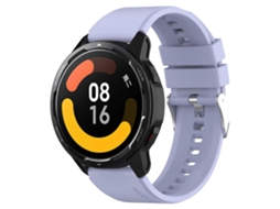 Pulseira De Silicone Com Fivela Prateada E Ponta Saliente Para Samsung Galaxy Watch 42mm 20mm