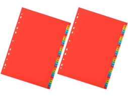 Conjunto De 2 Divisórias Pastas A4 Em Pvc Da Beavorty Com 31 Abas Numeradas E 11 Furos Organização Rápida Design