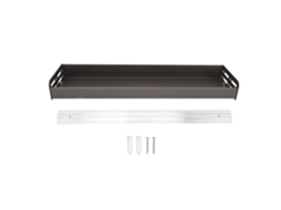 Rack de Temperos de Parede, Cinza, 50 Cm, Organizador Multifuncional Prateleira Para Cozinha E Banheiro