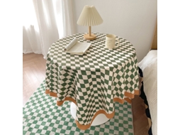 Manta De Mesa Quadriculada Vintage Prática