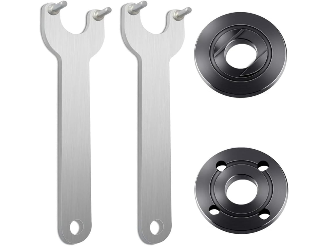 Conjunto De 4 Chaves De Boca De 125 Mm Para Esmerilhadeira Angular Com Flange E Juntas