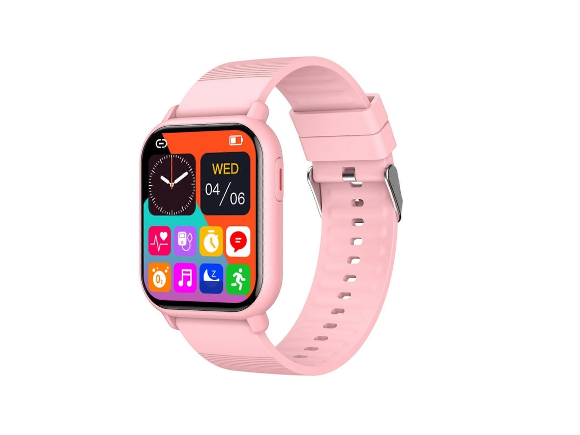 Smartwatch ZW32 com tela colorida de 1,85 polegadas, monitora frequência cardíaca e pressão arterial. Ly Ebike