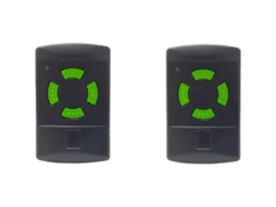 Compatível Com Controle Remoto De Porta Garagem 26, 995 Mhz Hsm4 Hs4 Hse4 Hsm2 Hse2(2 Unidades) Preto 0, 05