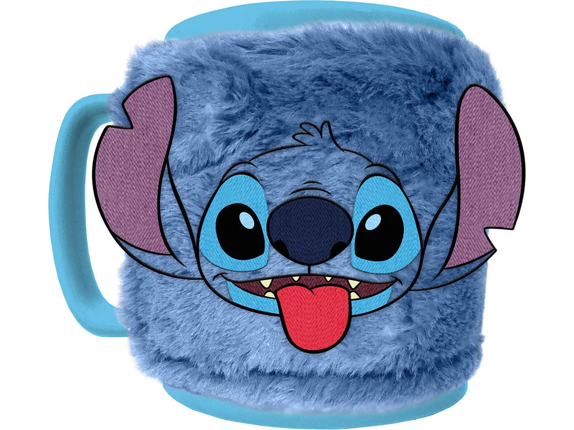 Caneca Felpuda PYRAMID Lilo e Stitch - Stitch Face (Capa Removível - 440 ml)
