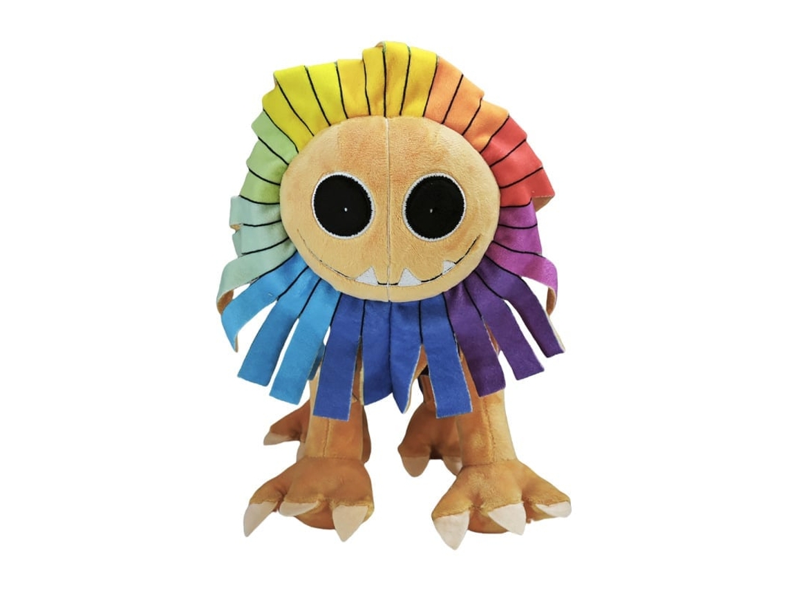 Pelúcia Leão Peludo Amarelo de Três Dentes da Nightmare Critters, 350g, 30x16x27cm GOKOCO