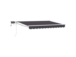 Conjunto 1 Sombra De Sol Externa Vidaxl Antracite Poliéster (3,5 X 2 M)