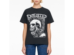 The Exploited Mohican Skull T-shirt Unisex Adults Size:xxxl