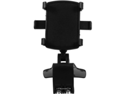 Suporte para smartphone veicular em ABS preto para painel.
