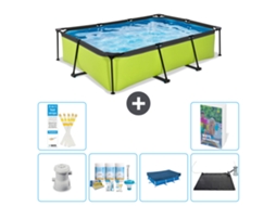 Piscina Exit Retangular 300x200x65 Cm 5 peças S284 EXIT TOYS