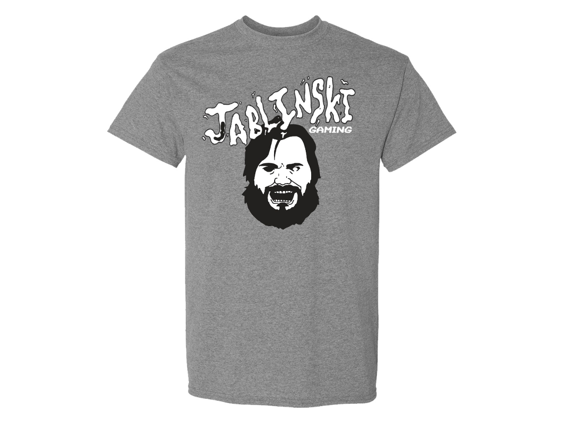 Jablinski Jablinski Gaming Grey T shirt ROCKINSTONE Unisex Adults Best Sellers Size:l
