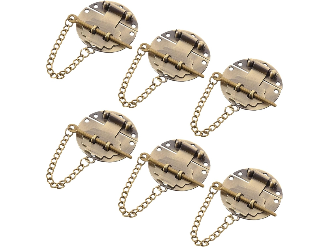 Conjunto de 6 fichas de dados de segurança antigas para caixas pequenas, Com