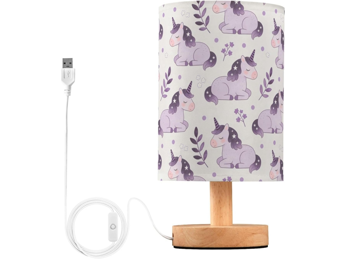 Bases de mesa Fofos no formato Unicórnio Roxo para crianças, para casa, mesa e decoração.