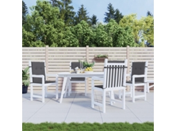 Vidaxl Almofadões Lombares P/ Cadeiras De Jardim 4pcs Oxford Antracite