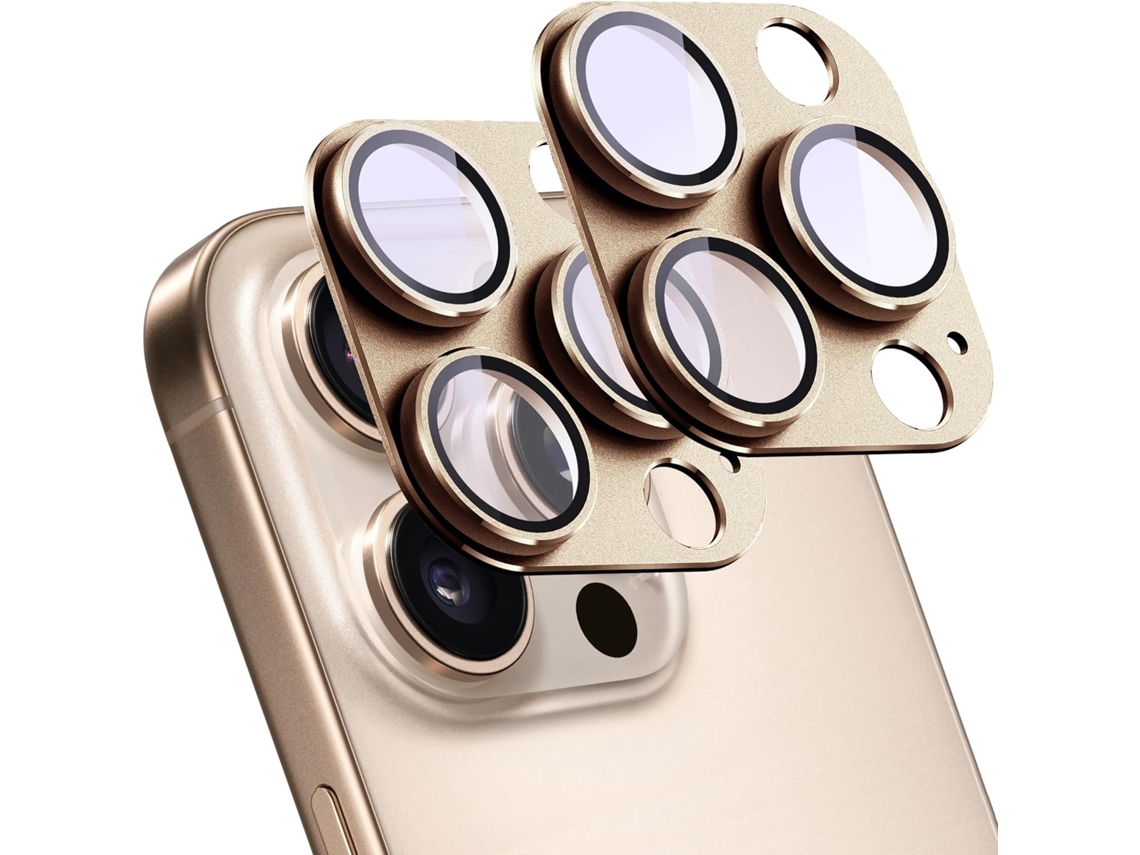 Película Yuysan Para Iphone15pro/15pro Max, Vidro Temperado + Liga（titânio Deserto）