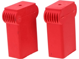 Capa De Escada Antiderrapante Em Silicone, Vermelha, Conjunto De 2 Peças.