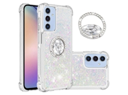 Capa De Tpu Com Suporte E Estampa De Corações A Laser Para Samsung Galaxy A17 5g, À Prova De Choque E Areia Movediça