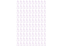 Clips De Papel Em Formato Berinjela Roxa, Pacote Com 100 Unidades, Uso Escolar E No Escritório
