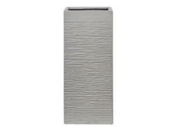 Vaso Beliani Dion De Fibra De Argila Cinzento Claro 26x26x60
