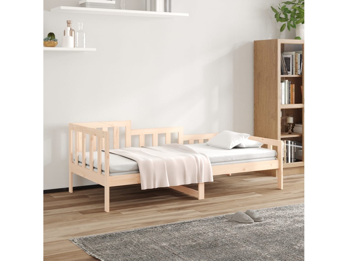 Vidaxl Sofá-cama Sem Colchão 90x190 Cm Madeira De Pinho Maciça