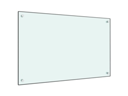 Kitchen Backsplash, Kitchen Backsplashes Vidaxl Branco Vidro (80 X 50 X 0.6 Cm)