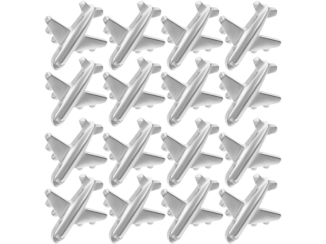 Tachinhas De Metal Em Liga Zinco Com Design Criativo Avião Da Lurrose, 60 Unidades, Para Organizar Documentos, Design