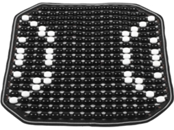 Capa Para Assento De Carro Com Contas De Madeira Escura, Almofada Refrescante, Simples.