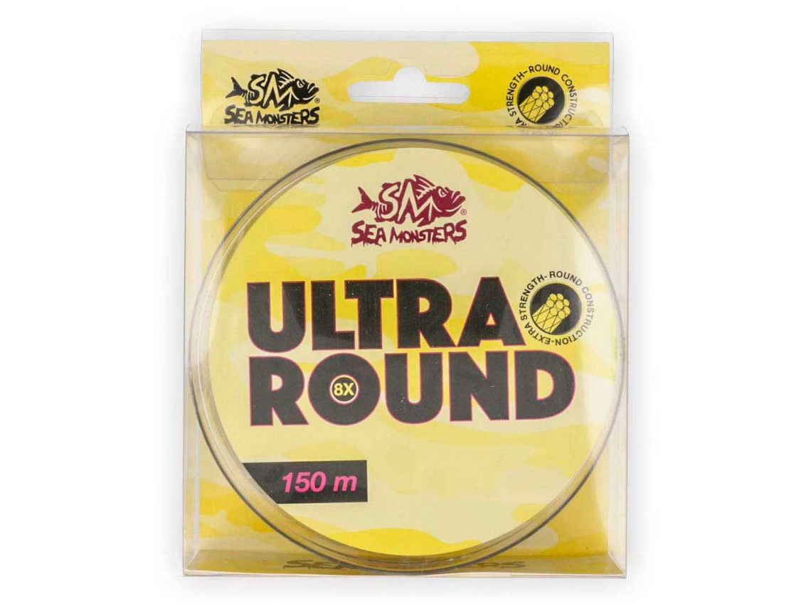 Linha Trançada Ultra Round 150 M Amarelo 0.140 Mmsea Monsters