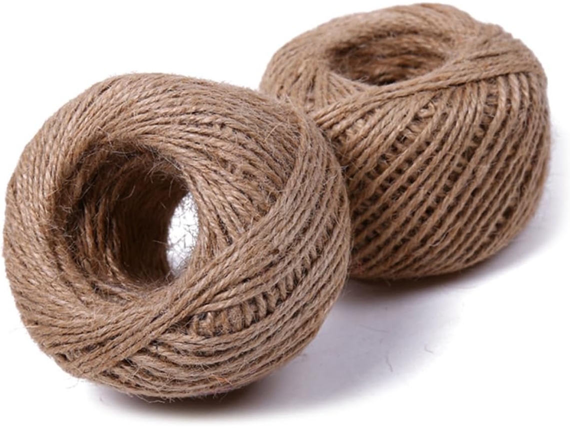 Rolo De Barbante De Juta De 3 Fios, 1,8 Mm, 120 Metros Para Floricultura E