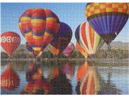 Quebra-cabeça De Balão De Ar Quente Colorido Com 1000 Peças Para Adultos, Desafio Difícil E Impossível (azul)