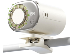 Ventilador Portátil Recarregável Via Usb Com Clipe, 3 Velocidades,