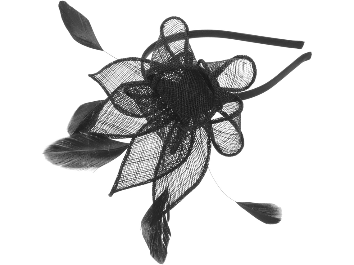 Chapéu fascinator de tule com presilha de cabelo e tiara, acessório para cabelo.