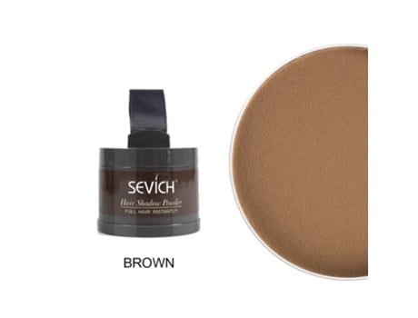 Pó Corretor De Linha Capilar Sevich - Cobertura De Raízes E Grisalhos - Castanho