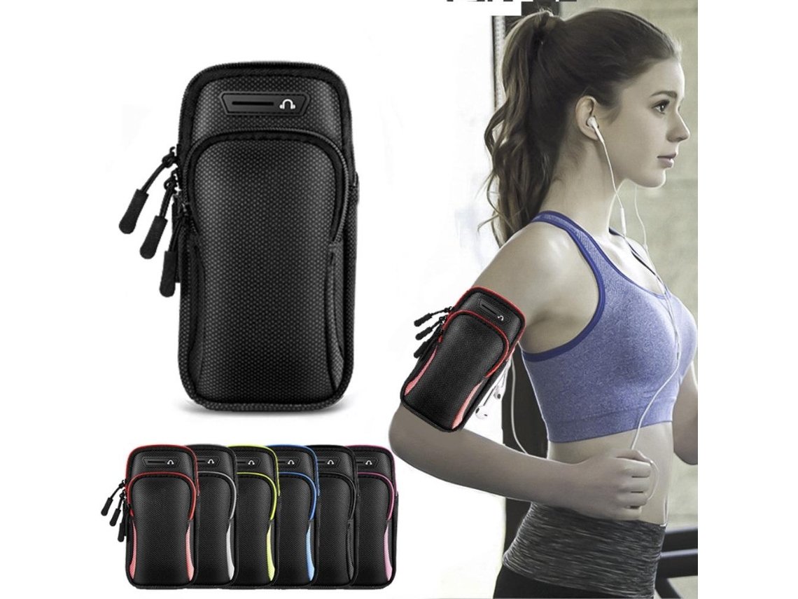 Bolsa De Braço Esportiva Para Corrida Com Suporte Para Celular Impermeável Fitness Ciclismo Yoga