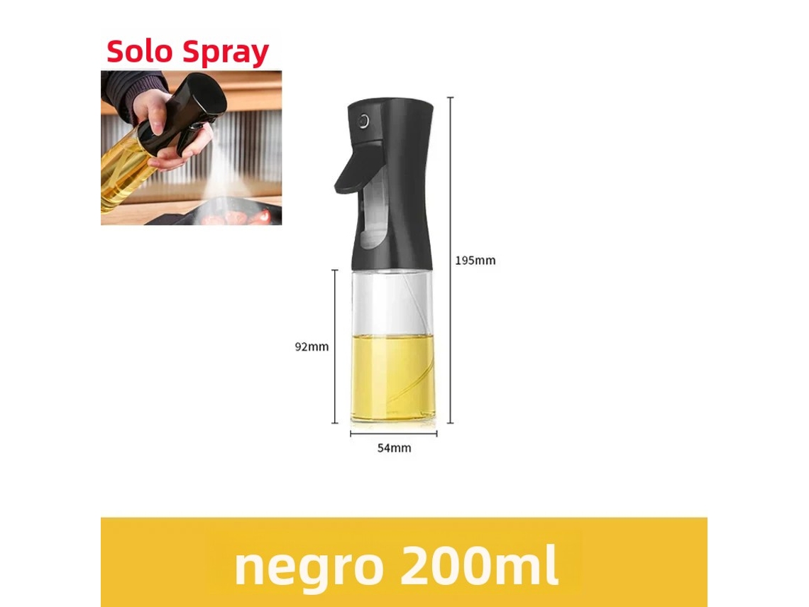 (estilo B, Preto, 200ml) Frasco De Óleo Em Spray De Plástico, Utensílio De Cozinha Ecológico, Com Dispensador De Óleo.