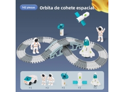 (142 Peças) Brinquedo De Trem Elétrico Desmontável E Montável, Que Aprimora As Habilidades Manuais, Feito De Resina.