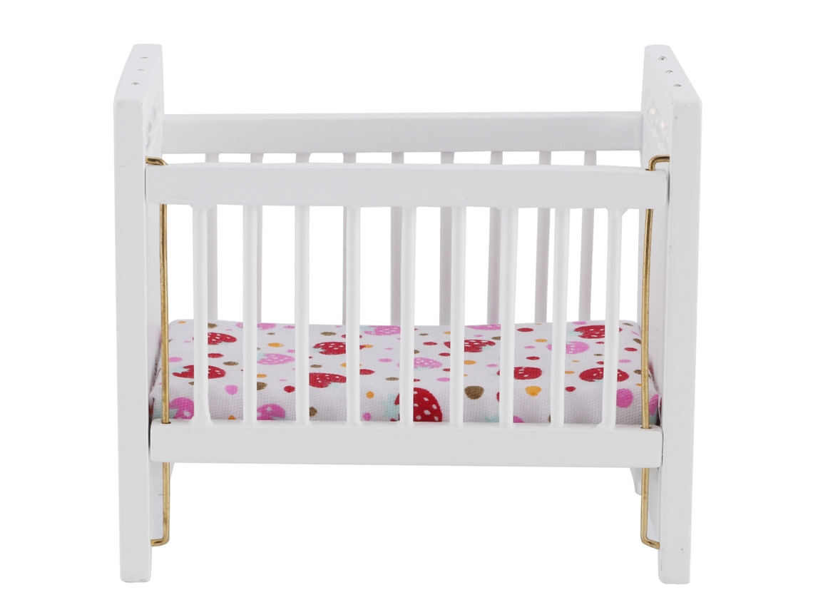 Ats modelo de Cama Miniatura 1:12 para Casa de Muñecas Con Colchón, Mueble Simulación, Accesorios de Mini Muebles