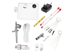 Kit De Aerógrafo Com Compressor Mini Multiusos Para Pintura, Tatuagem, Manicure, Pastéis E Modelos 100-250v