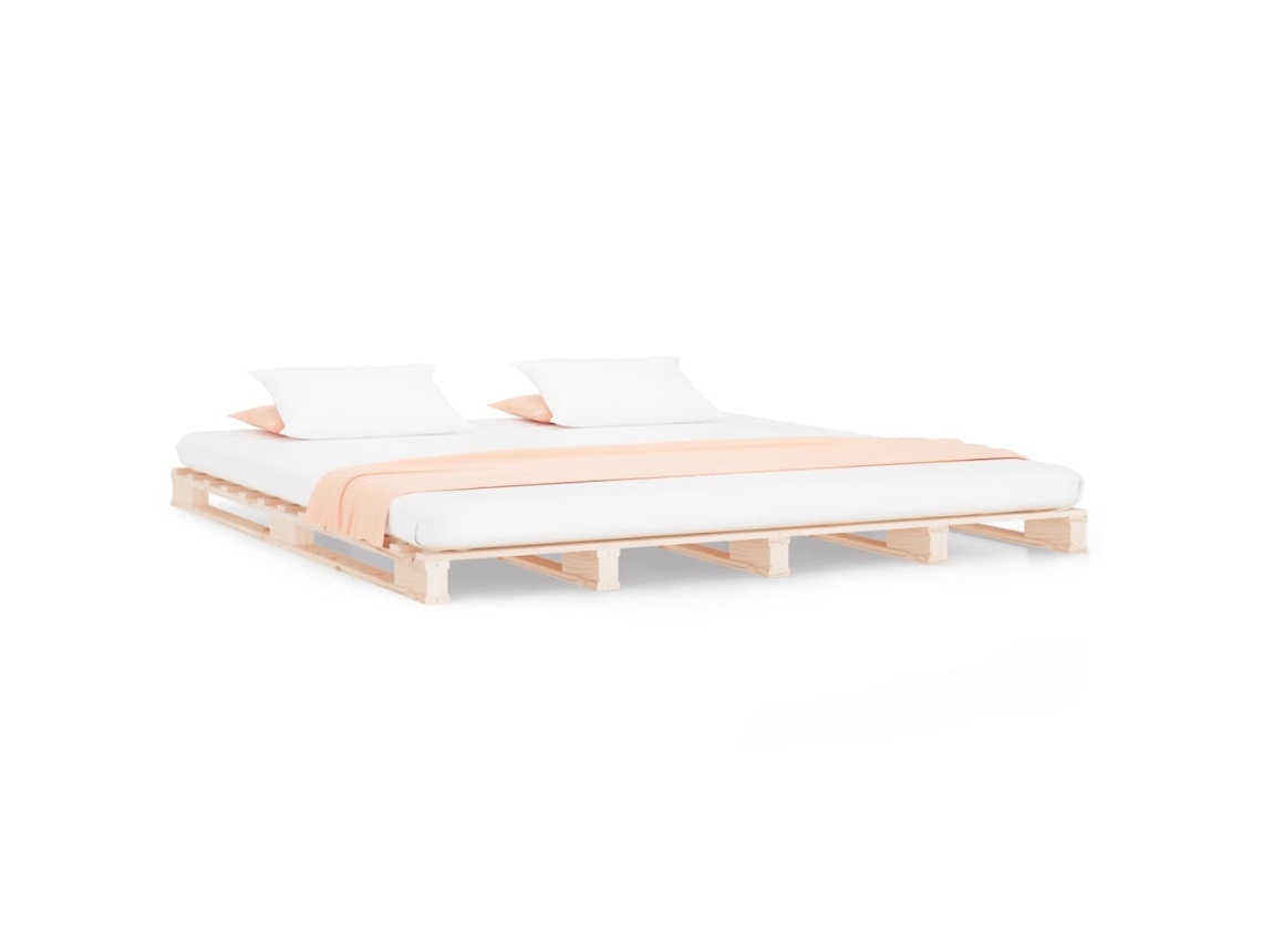 Cama de Paletes 140x200 Cm Pinho Maciço MAISON EXCLUSIVE