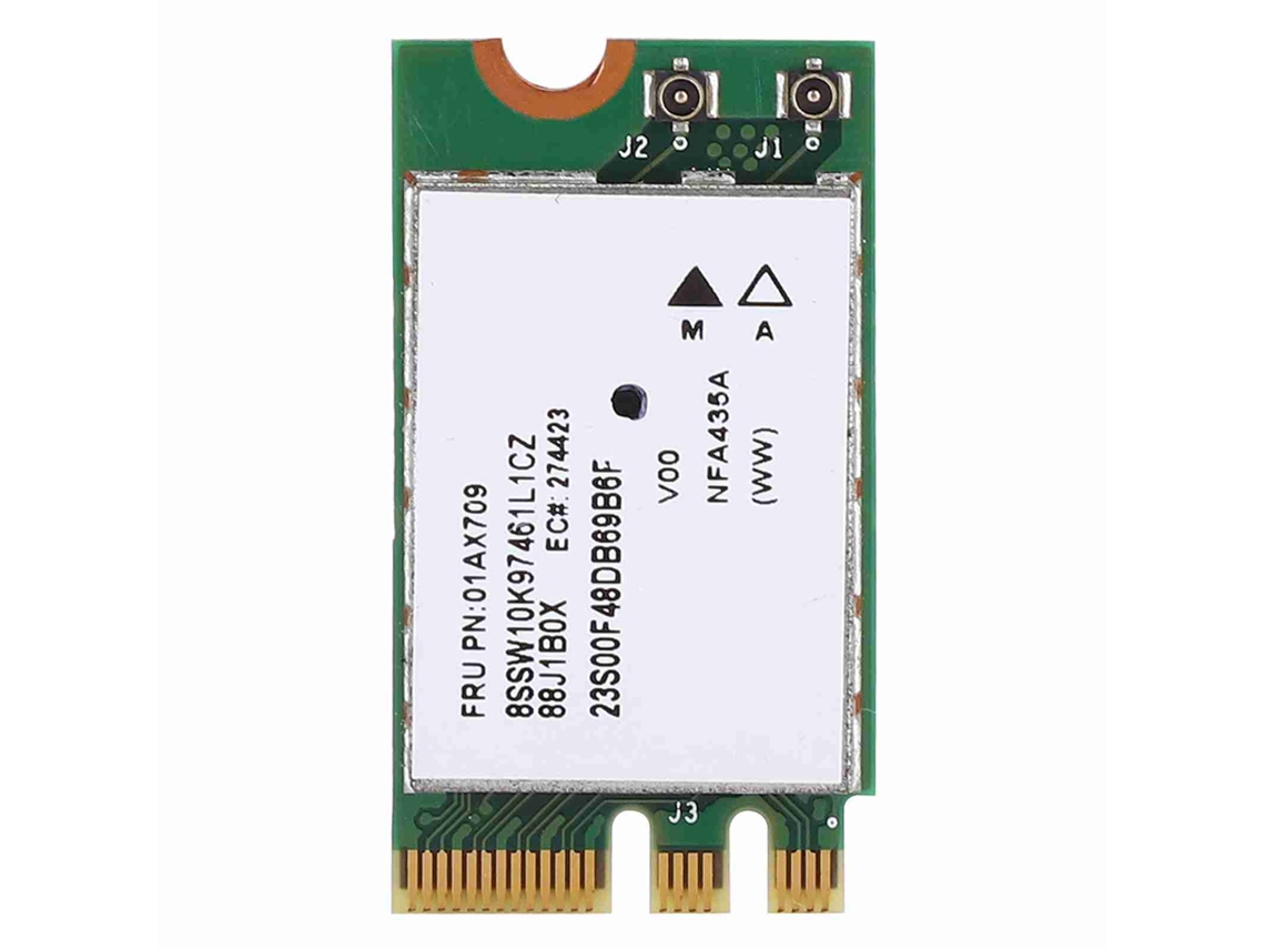 Placa De Rede Sem Fio De Duas Bandas 2.4g+5g Qcnfa435 01ax709 Ngff/m.2 Para Lenovo Ideapad