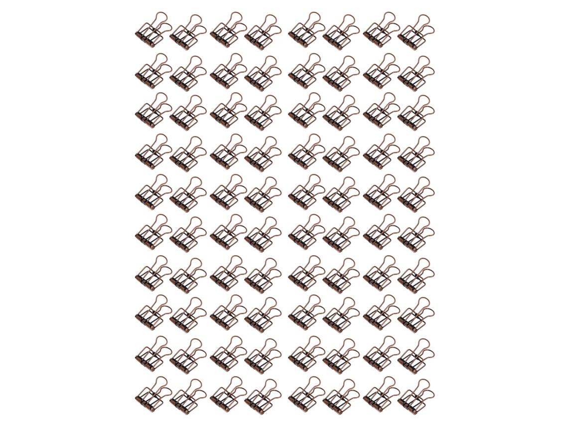 Conjunto De 80 Clips De Fixação Com Furo De 0,7 Polegadas Em Metal Resistente Para Casa, Escritório E Estudo Cor Bronze Roxo Aquaforge
