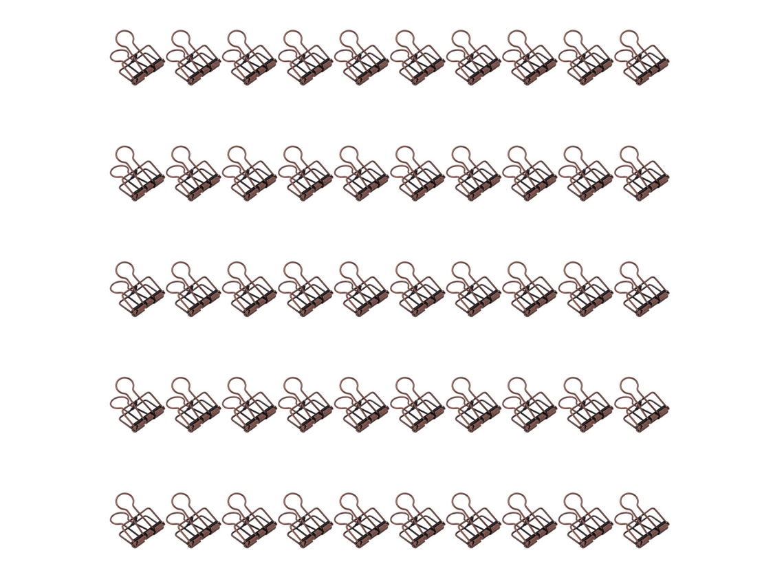 50 Clipes Metálicos De 32 Mm Con Gran Fuerza De Sujeción, Para Oficina, Escuela, Hogar, Color Bronce Morado, Pequeños.