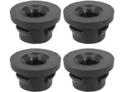 Conjunto De 4 Ilhós Borracha Preta Para Caixa Filtro, Motor 1.6 Hdi A