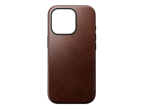 Capa Magsafe Horween para iPhone 16 Pro NOMAD Pele Castanho